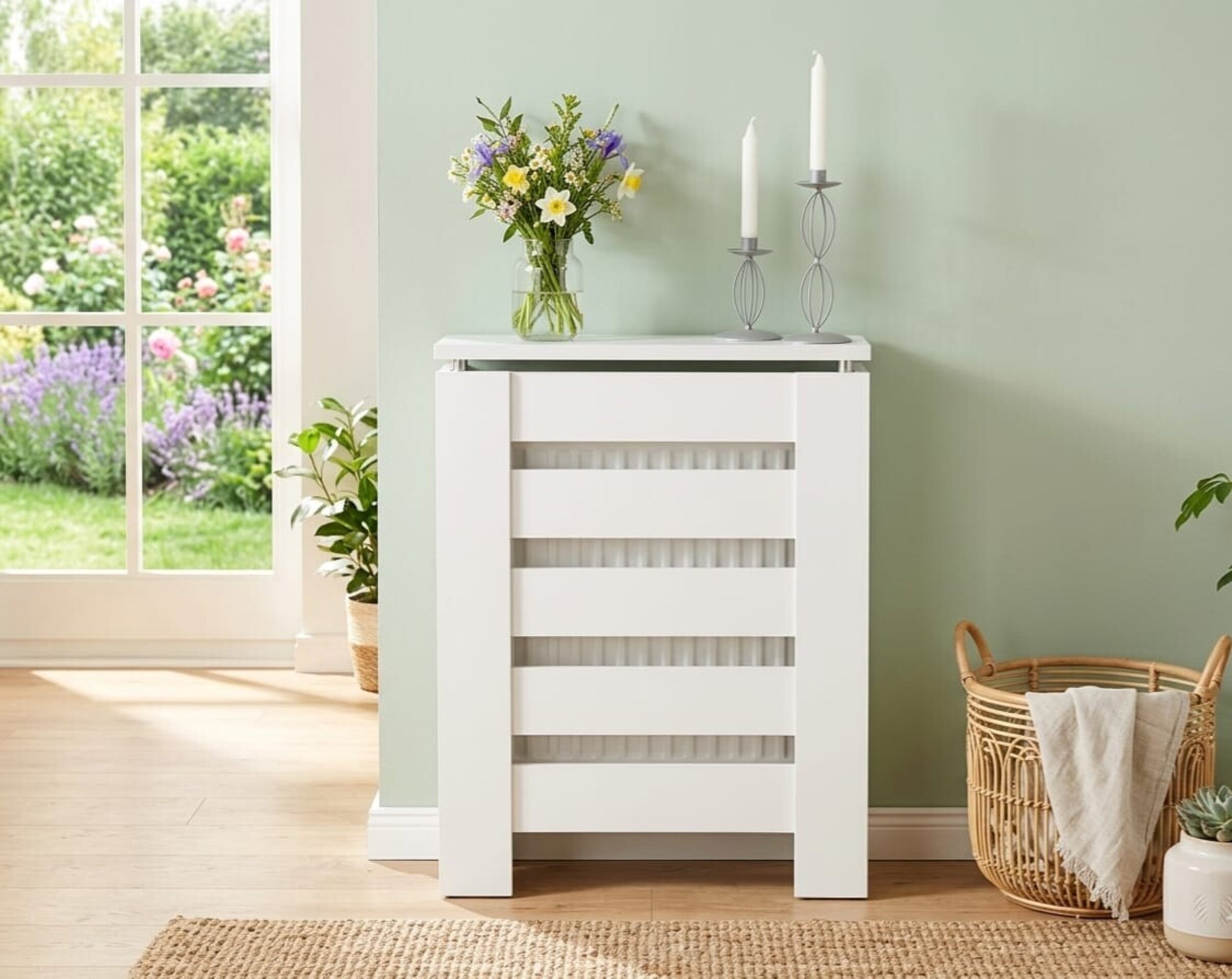 Cubre radiador Hércules Blanco 60cm - 2