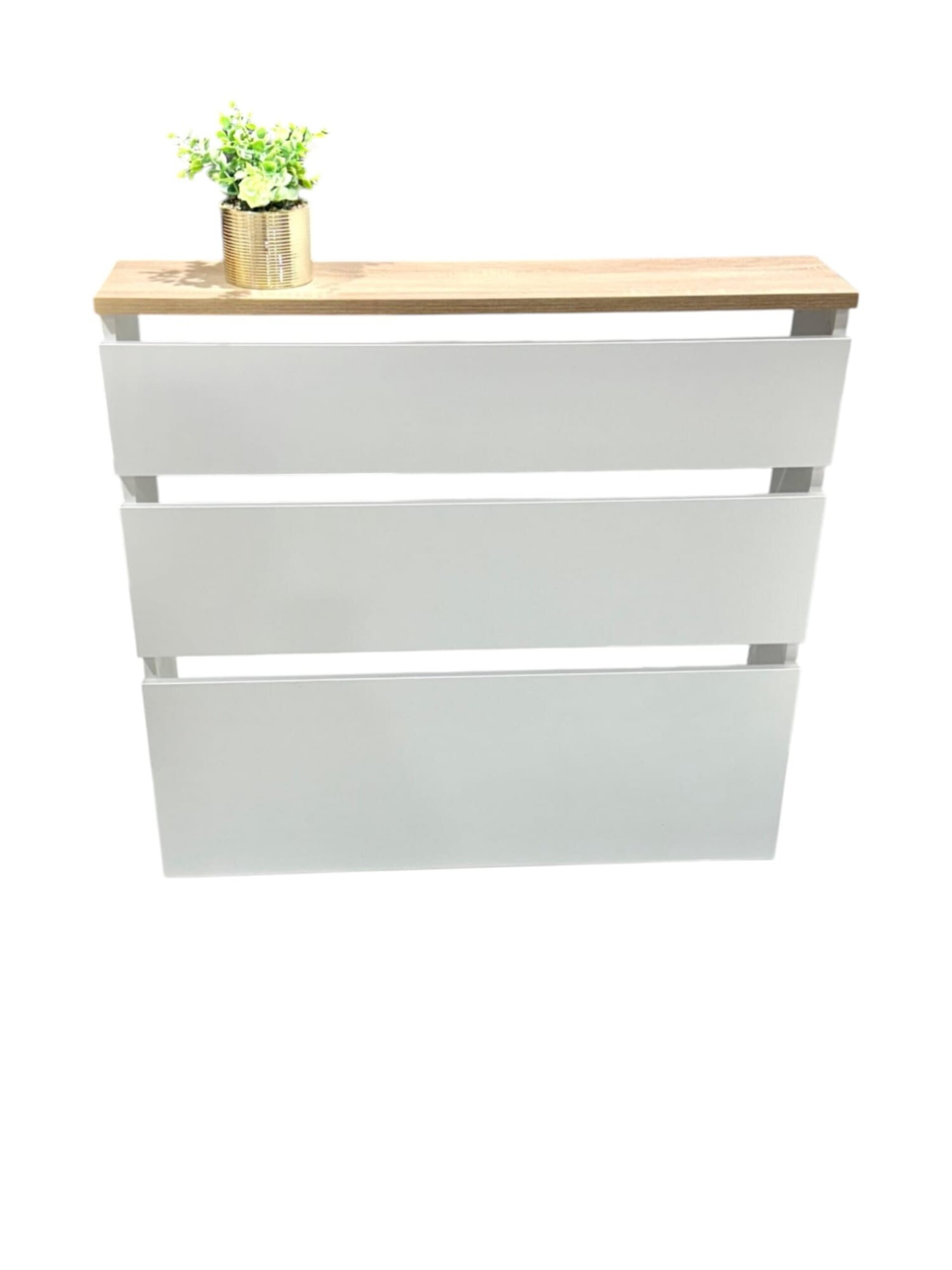 Cubre radiador Hermes Blanco/Roble 120 cm - 3