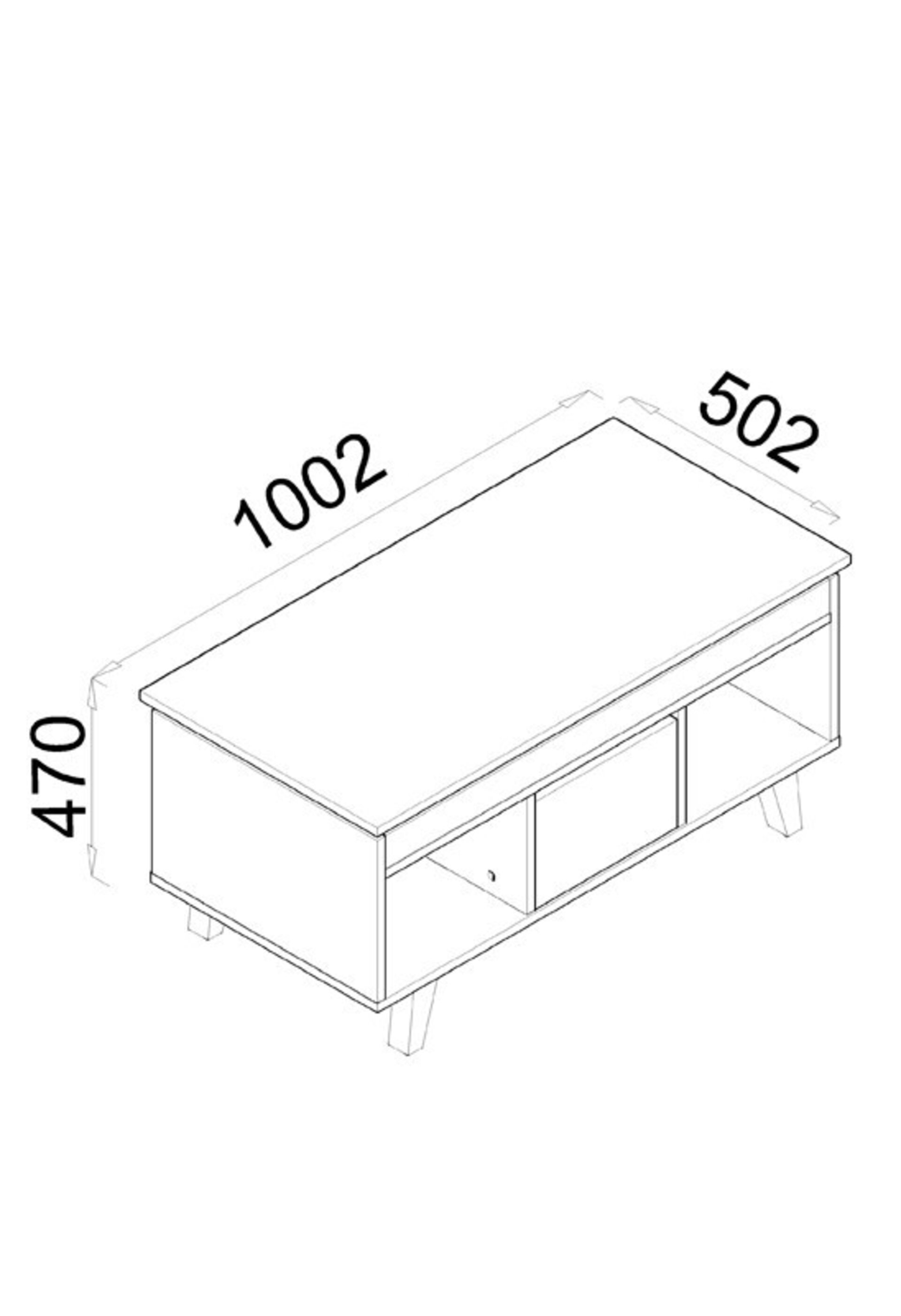 Mesa de centro serie nórdica Sif - 7
