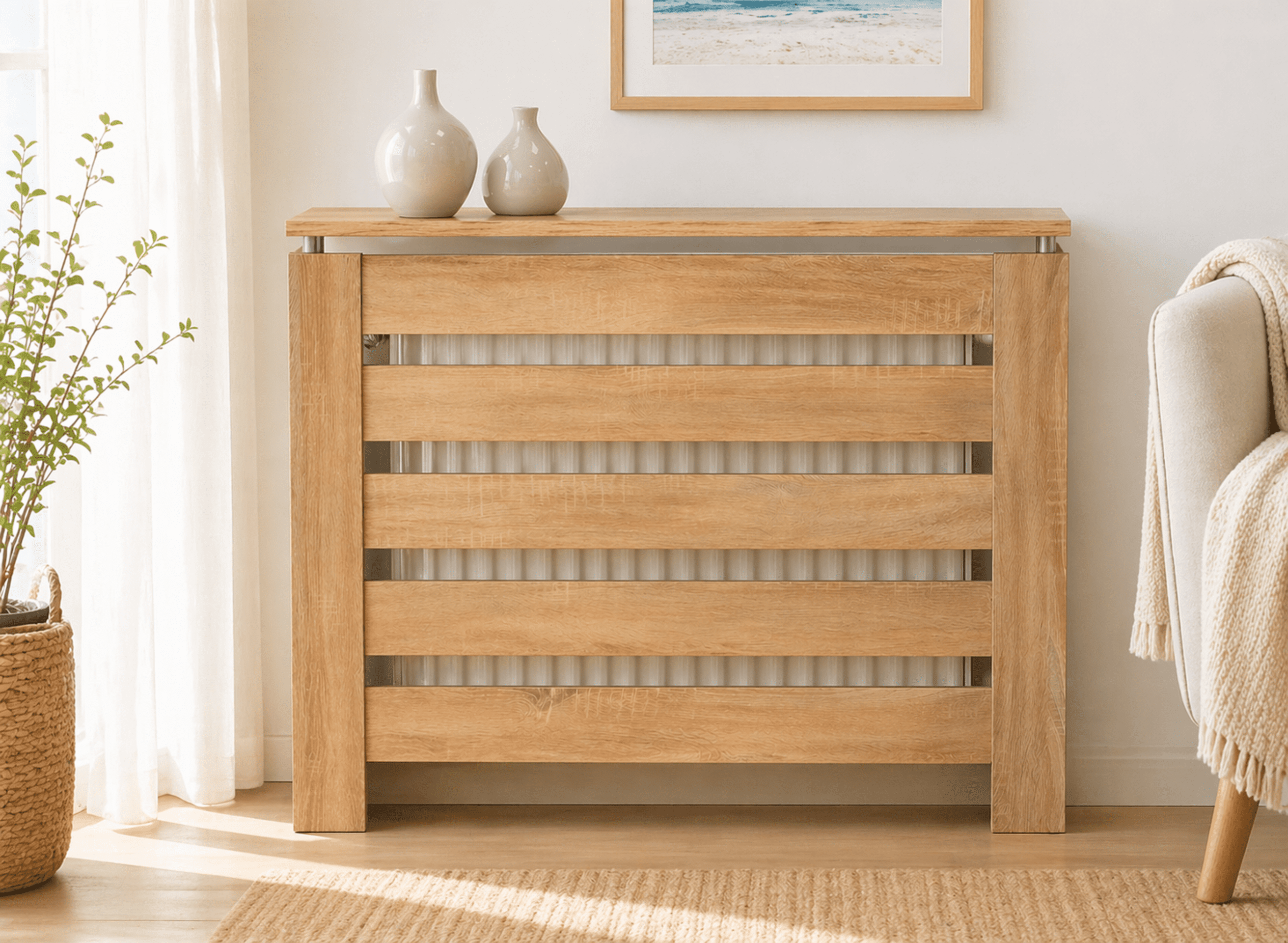 Cubre radiador Hércules Roble 90cm - 2