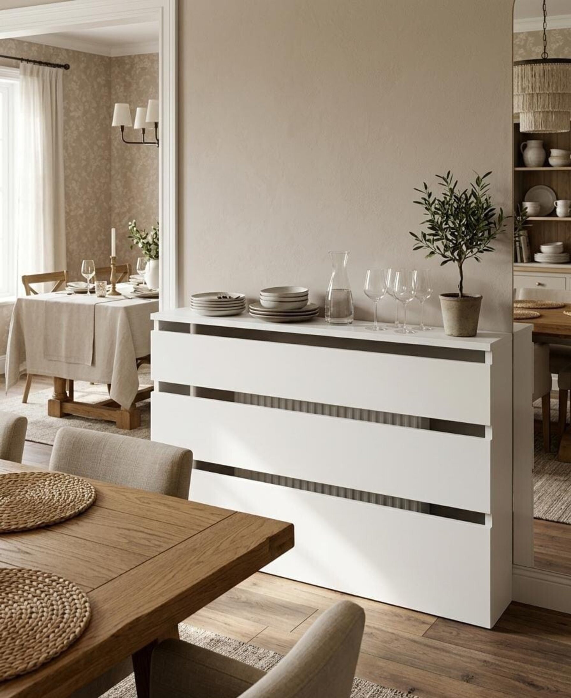 Cubre radiador Hermes Blanco 90 cm - 1