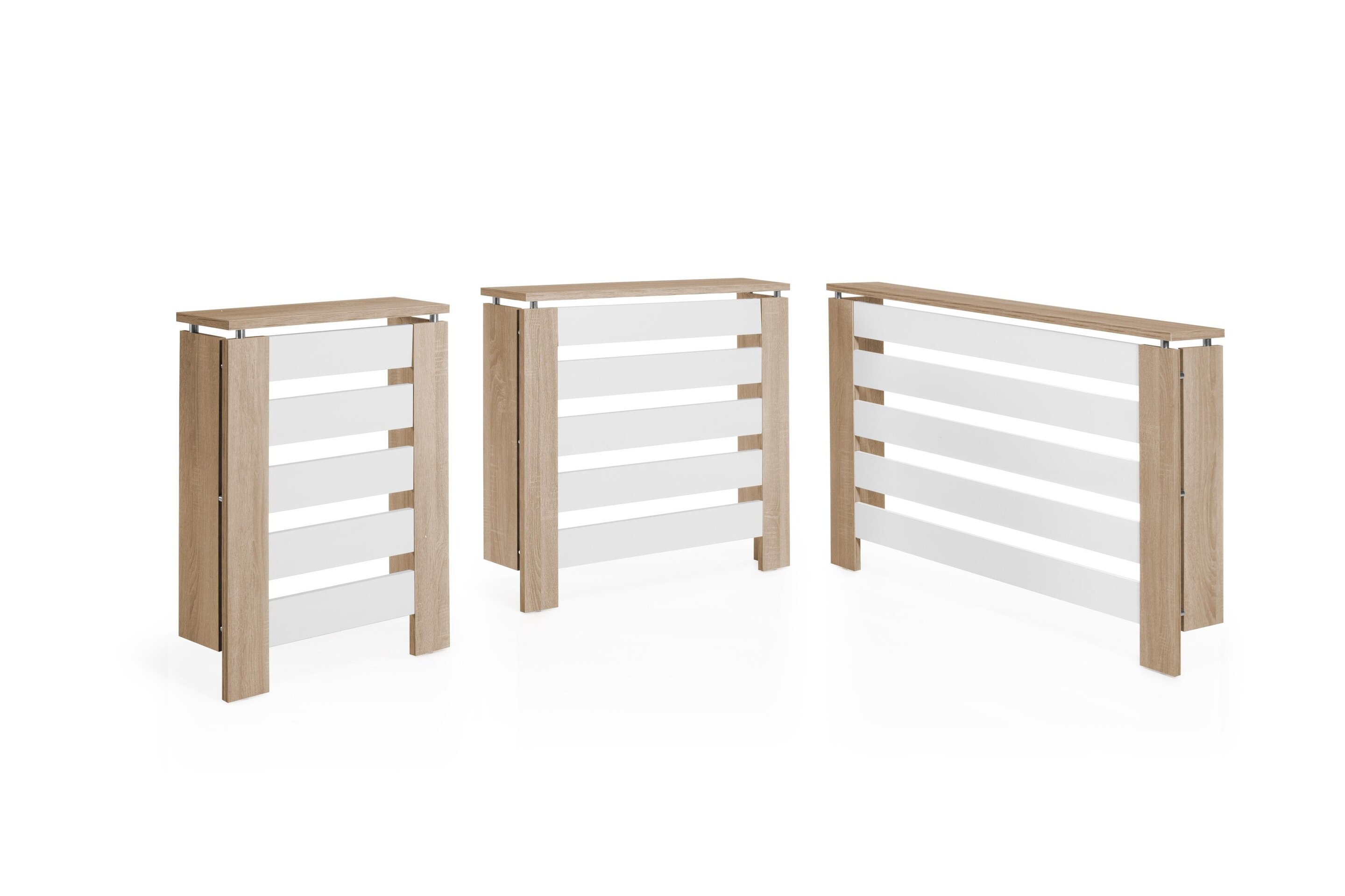 Cubreradiador Hércules  Roble/Blanco 120cm - 3