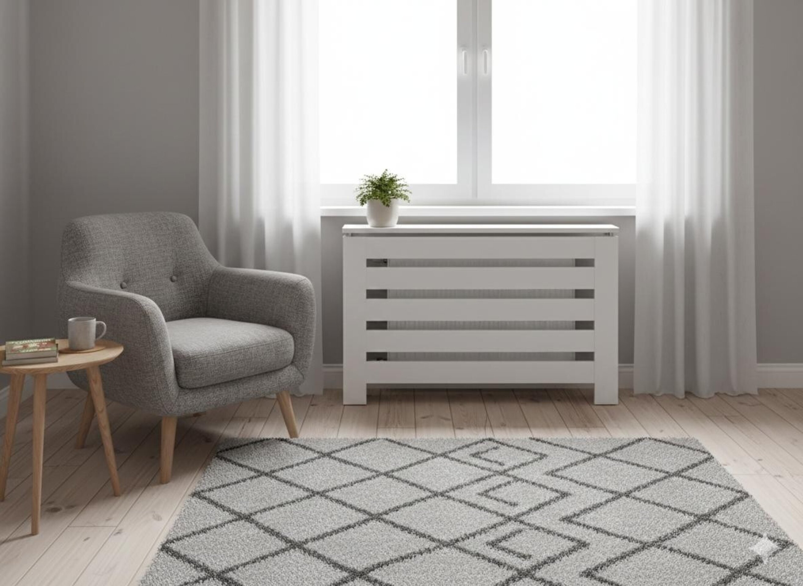 Cubre radiador Hércules Blanco 120cm - 2