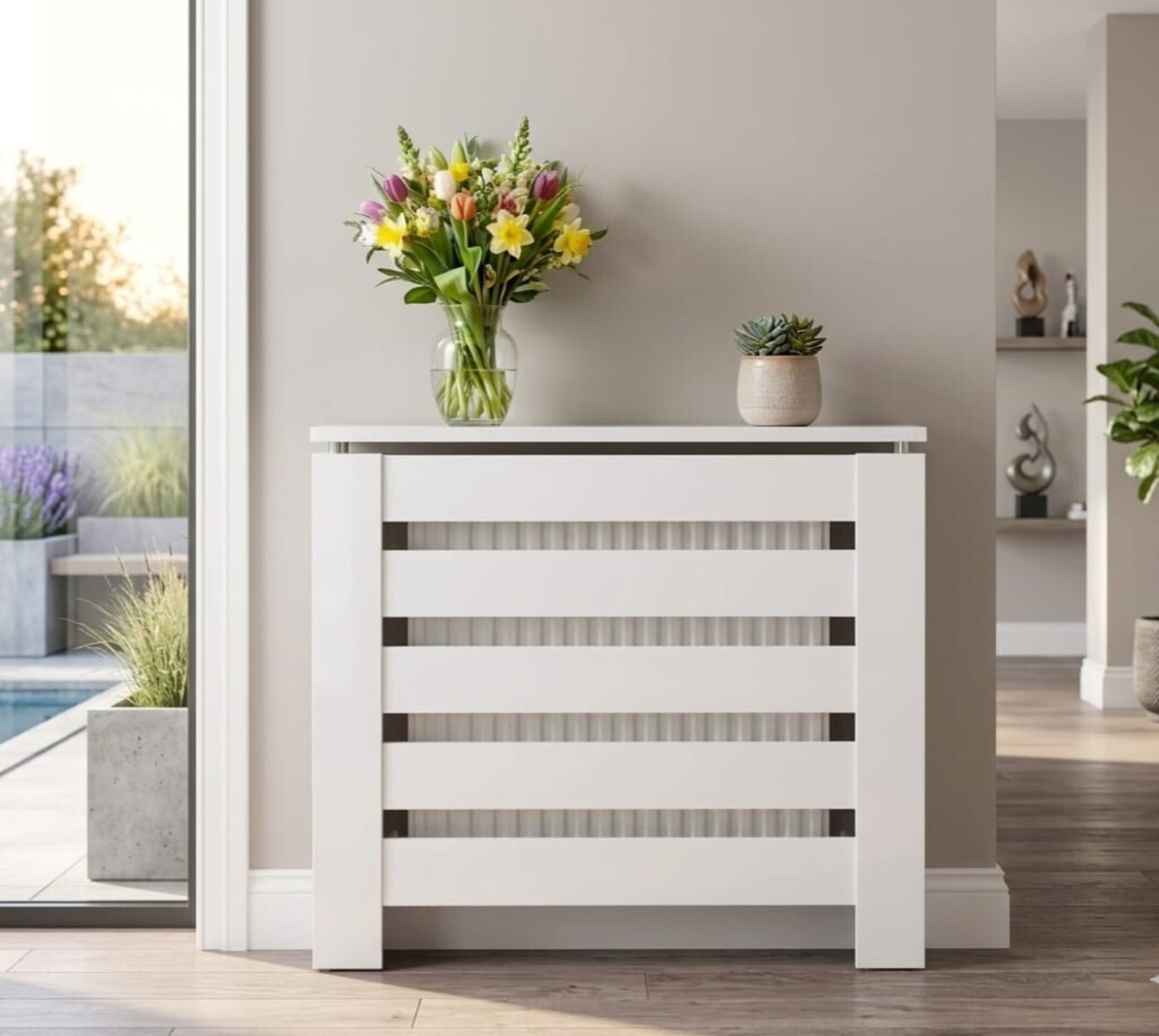 Cubre radiador Hércules Blanco 90cm - 2