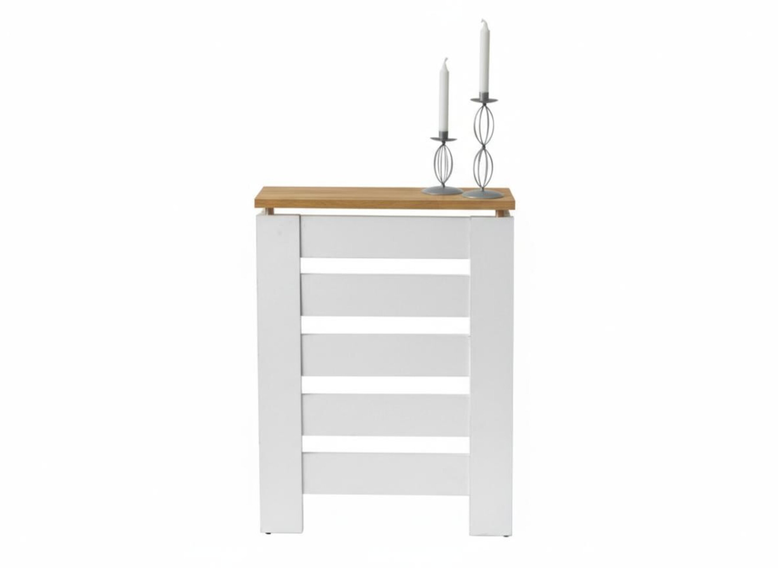 Cubre radiador Hércules Blanco/Roble 60cm - 2